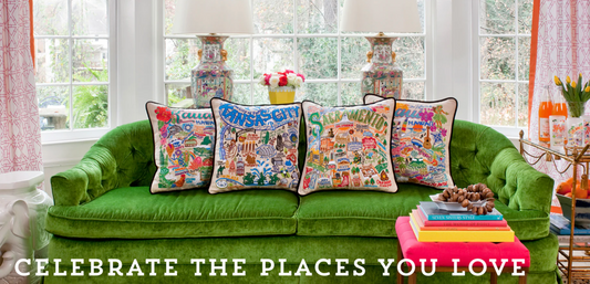 Discover the Perfect Gift: Hand-Embroidered Geography Pillows