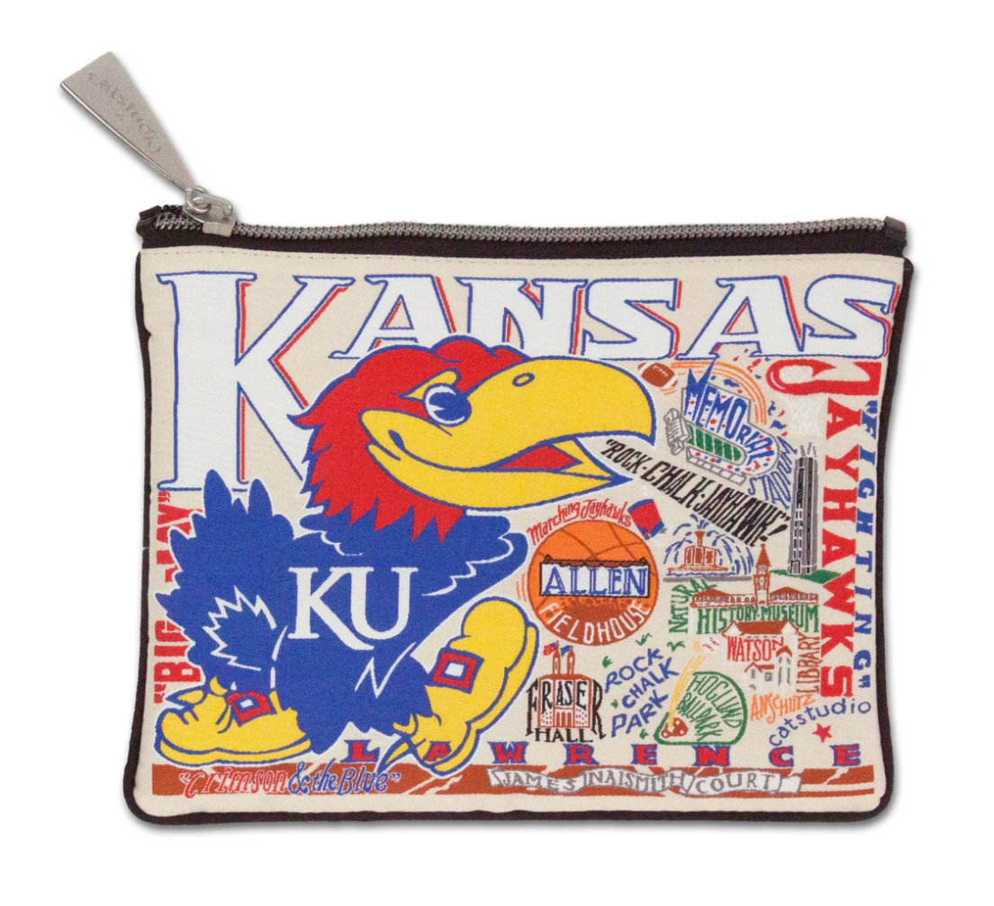 University of Kansas Zip Pouch