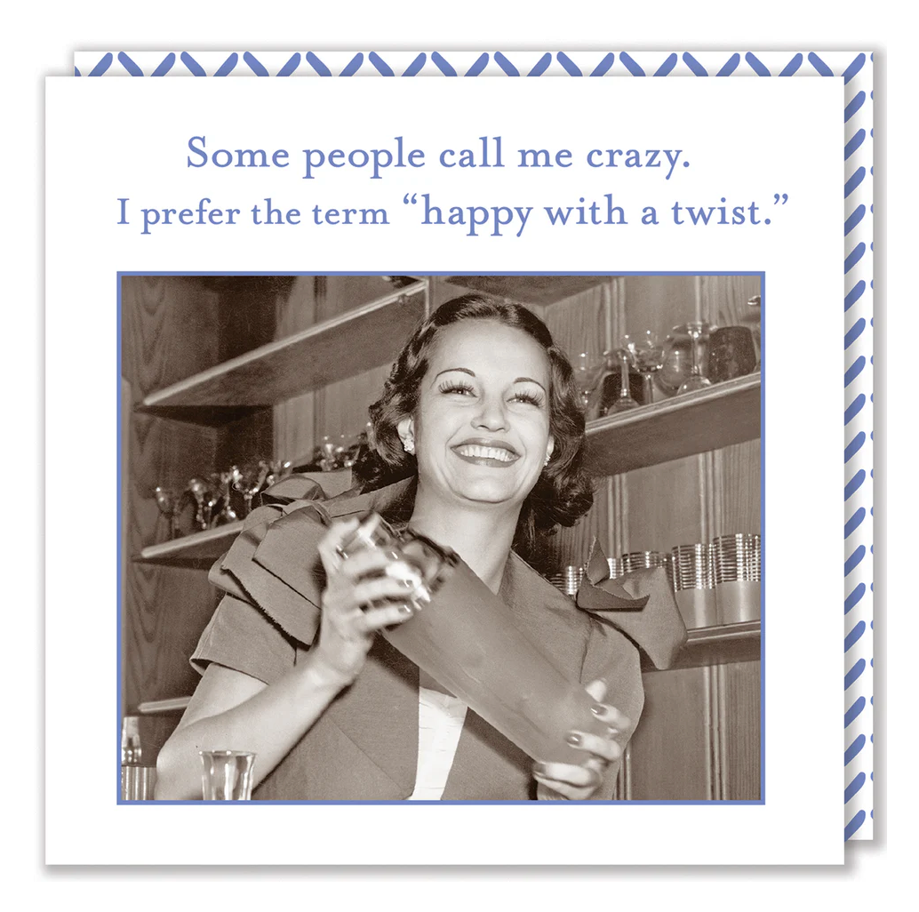 Happy With A Twist Beverage Napkins