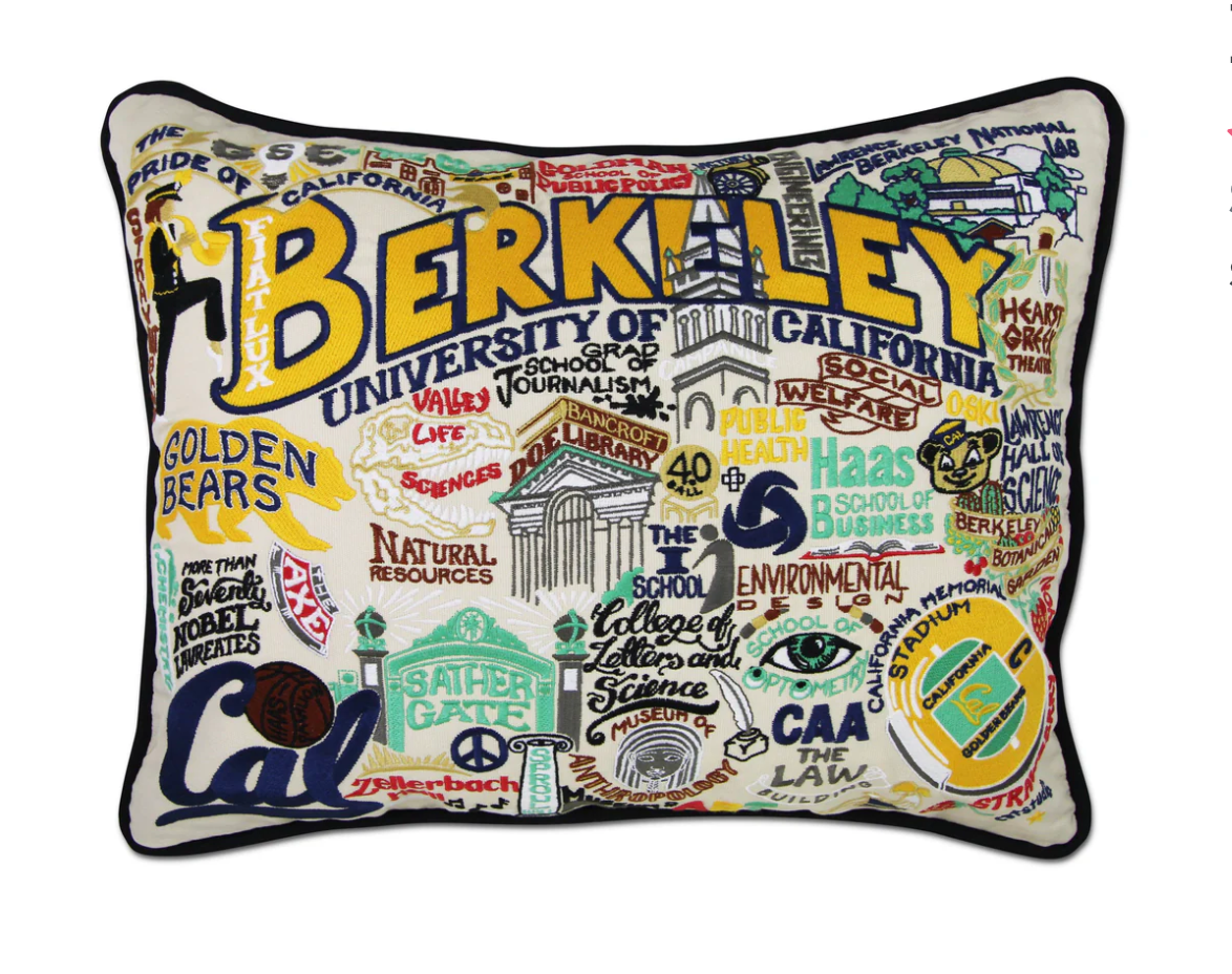 UC Berkeley (Cal) Embroidered Pillow