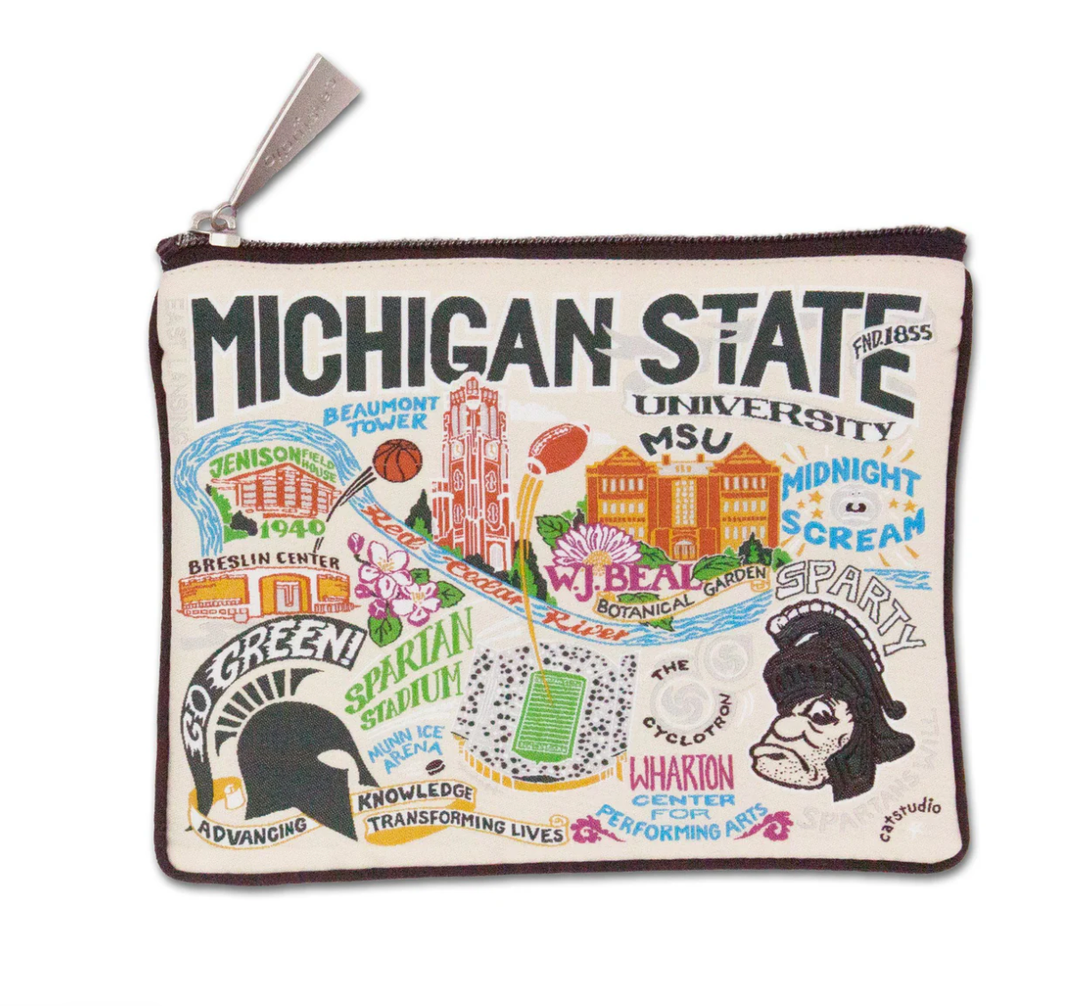 Michigan State University Zip Pouch