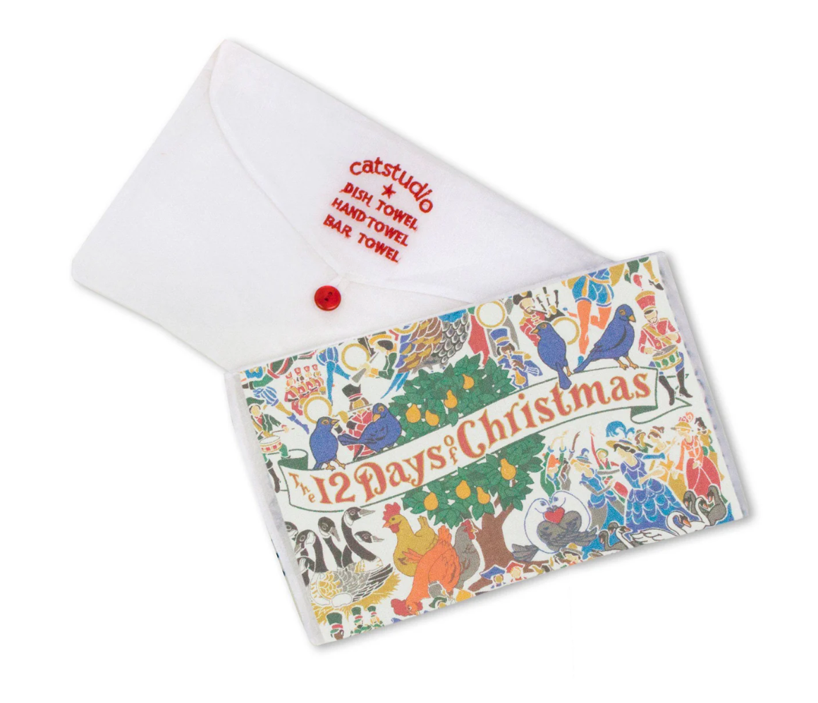 12 Days of Christmas Dish Towel