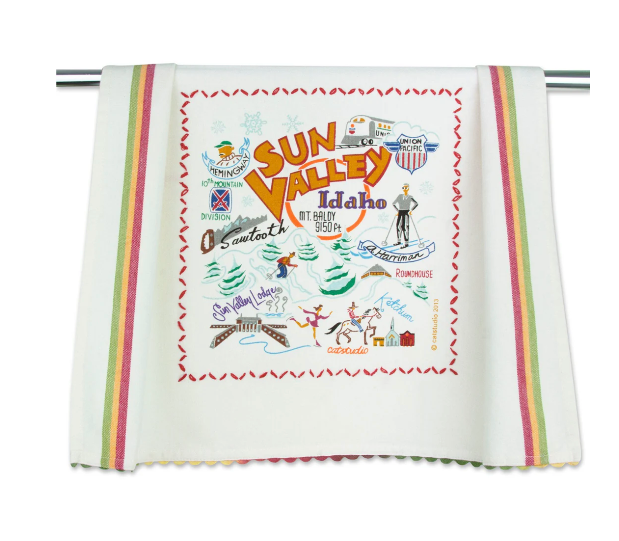 Ski Sun Valley Dish Towel (Open Stock)