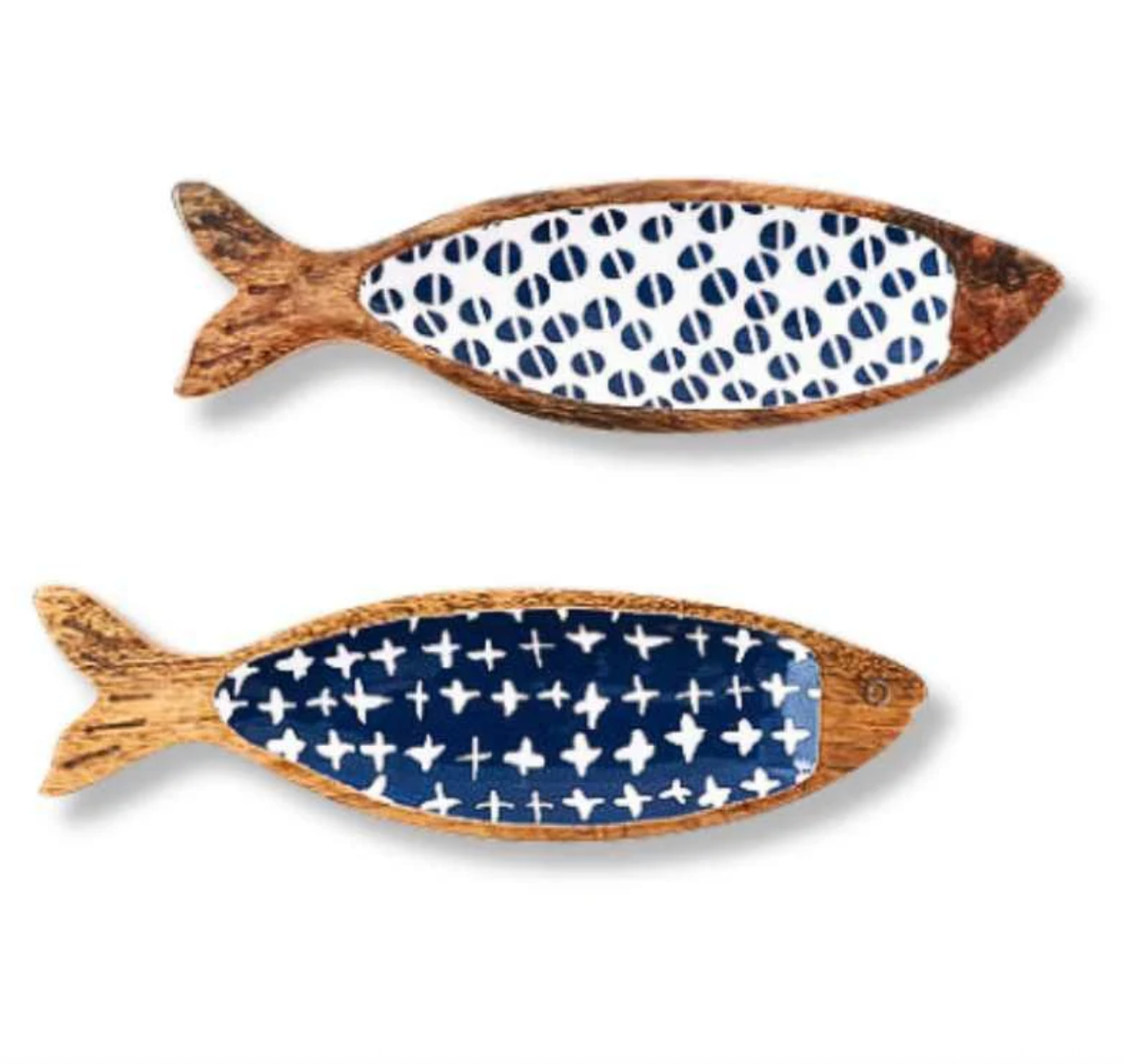 Geometric Pattern Fish Tidbit Tray