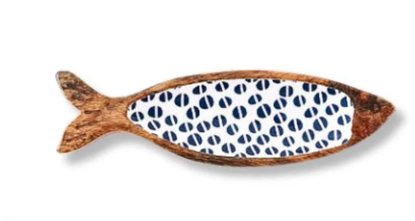 Geometric Pattern Fish Tidbit Tray