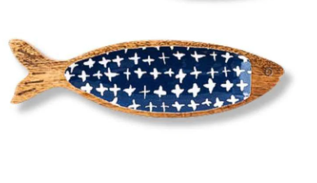 Geometric Pattern Fish Tidbit Tray