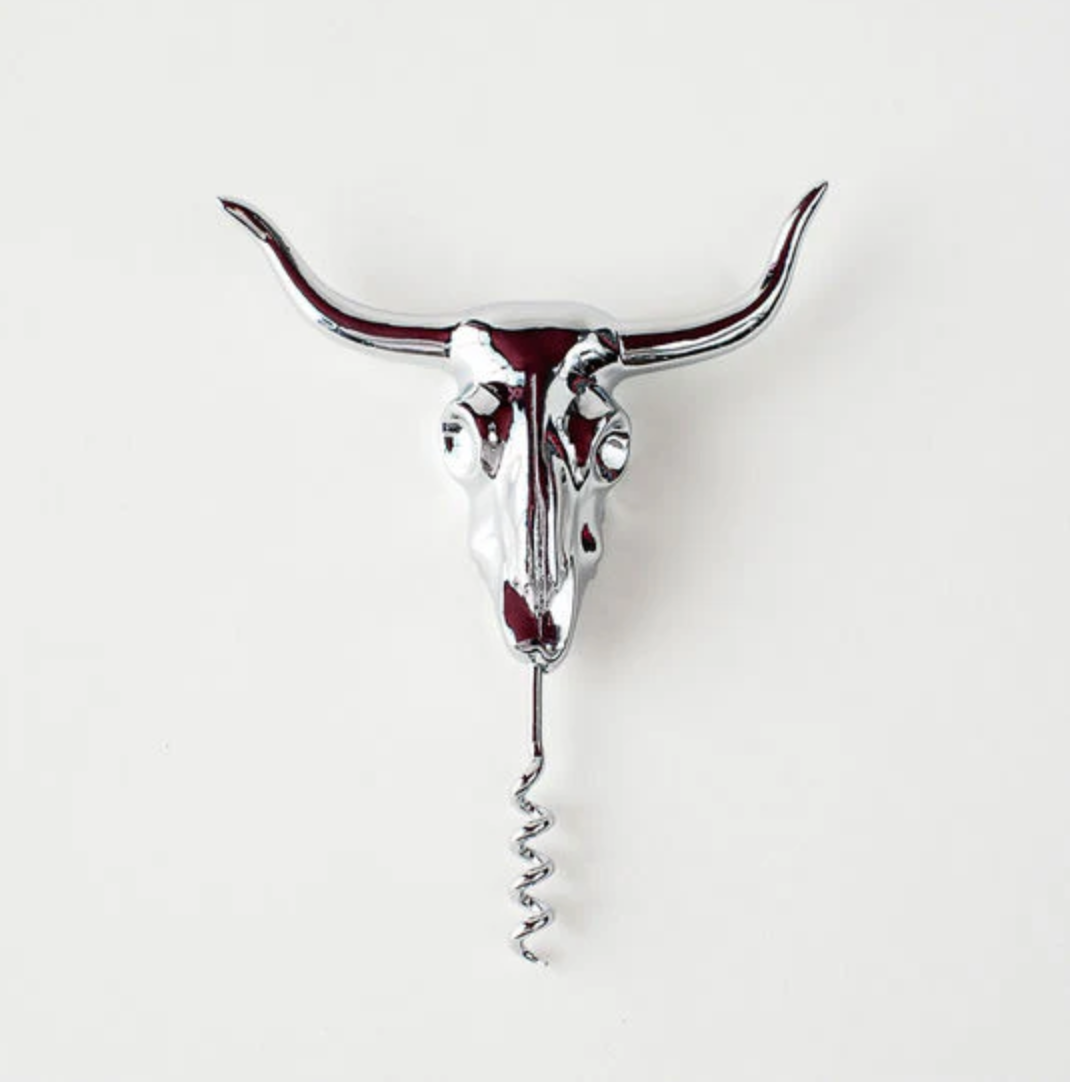 Longhorn Corkscrew Bottle Opener
