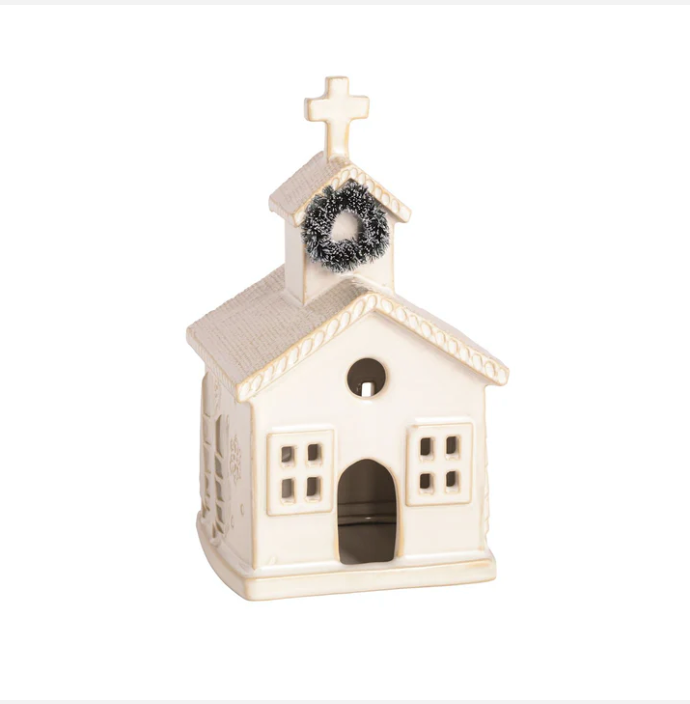 Medium Ceramic Church Sitter