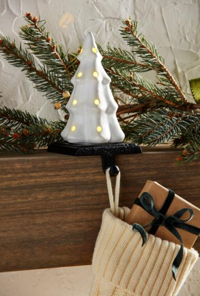 Light-Up Tree Stocking Holder