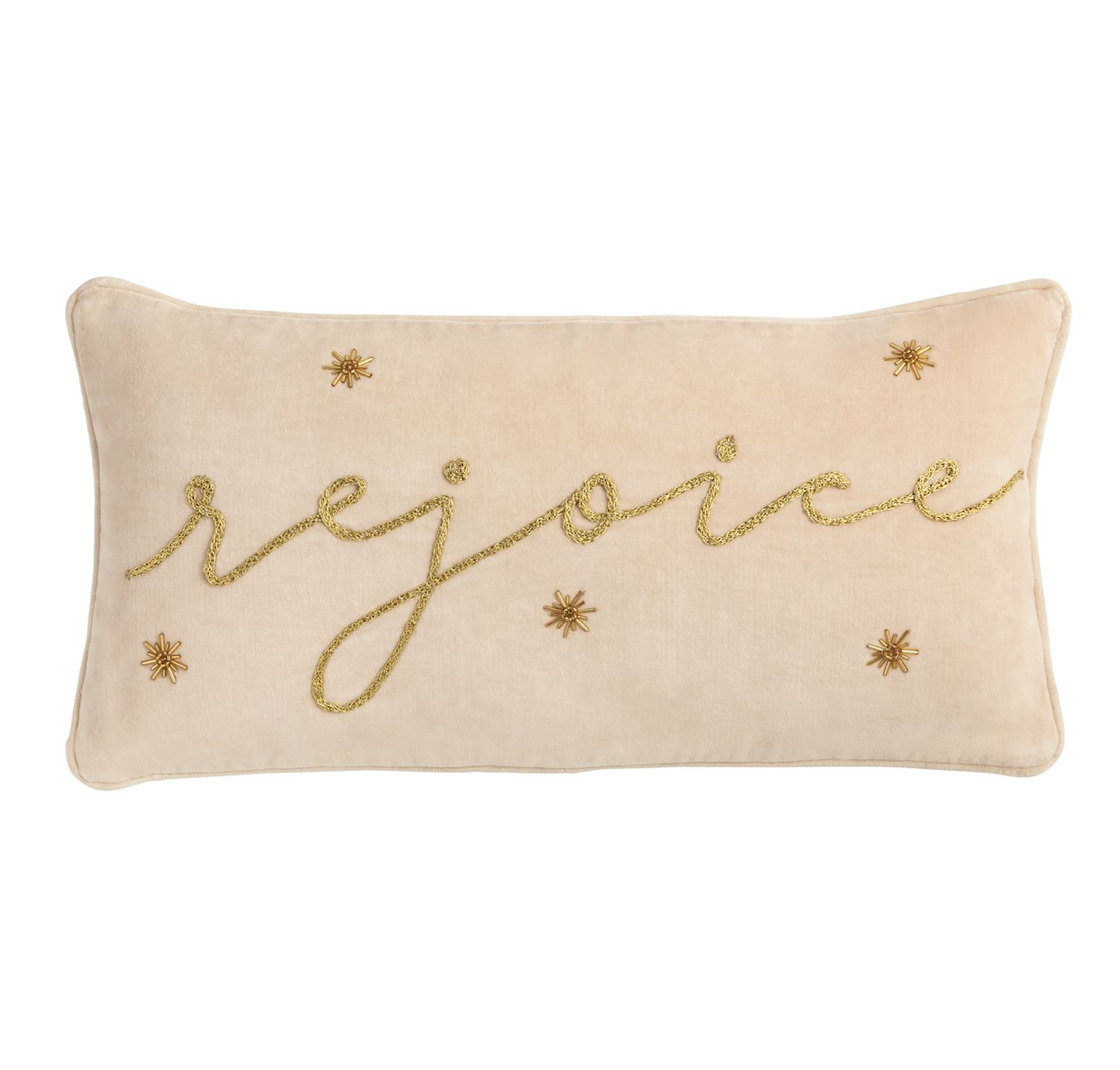 Rejoice Gold Pillow