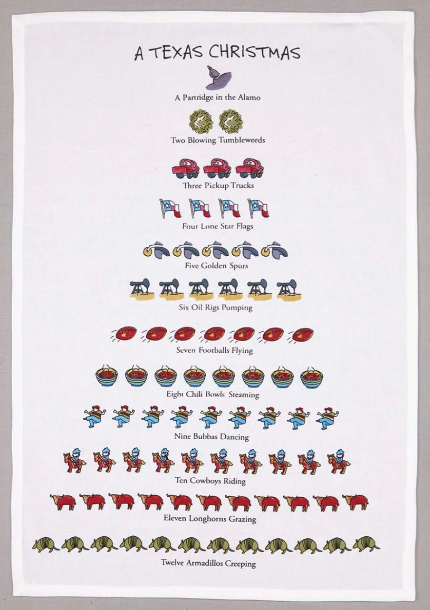 A Texas Christmas Kitchen Towel