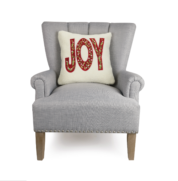 Sherpa Joy Embroidered Pillow