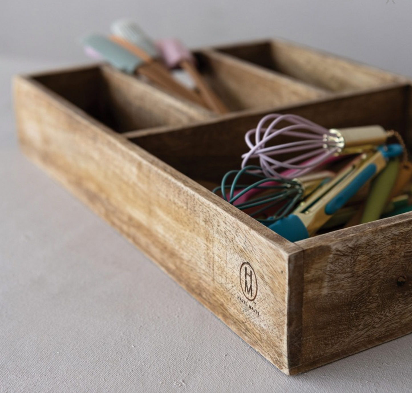 18"L x 3"H Mango Wood Tray