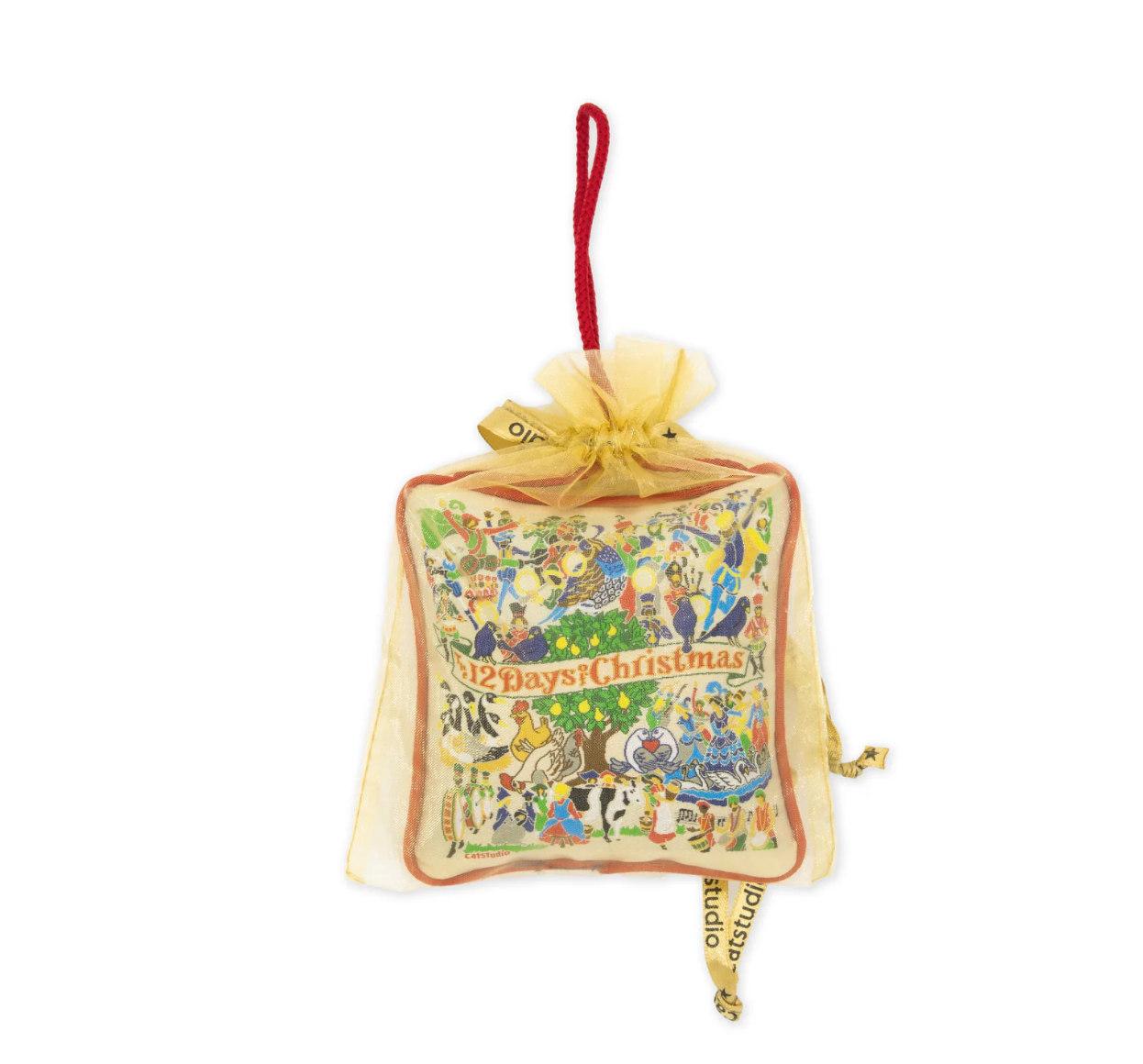 12 Days Of Christmas Mini Pillow Ornament