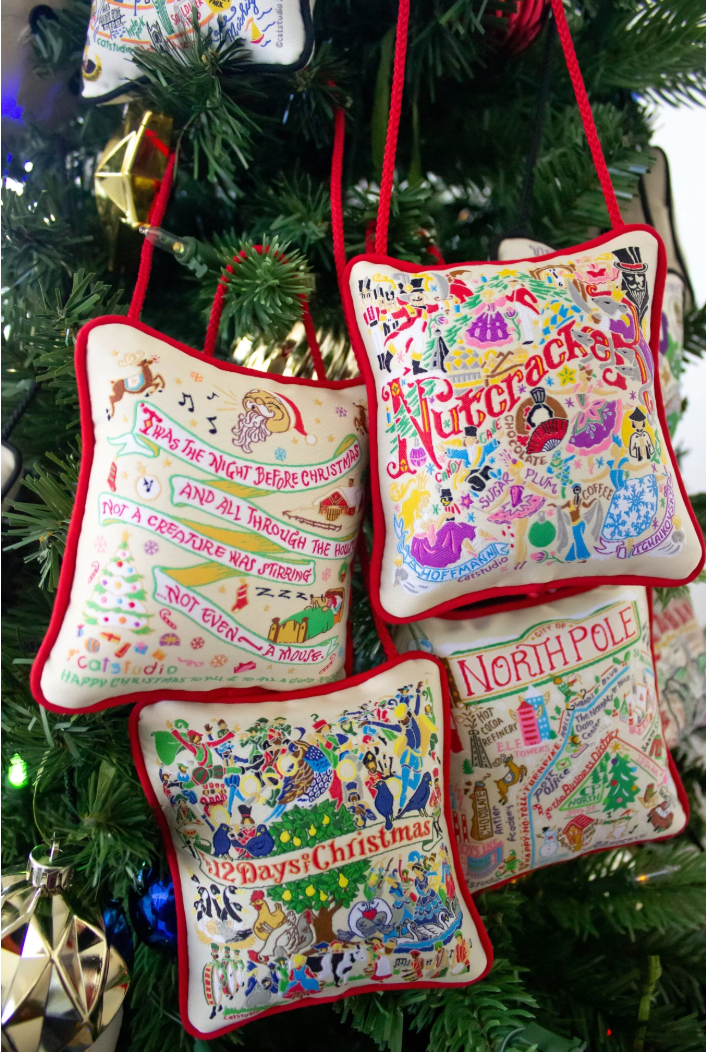 12 Days Of Christmas Mini Pillow Ornament