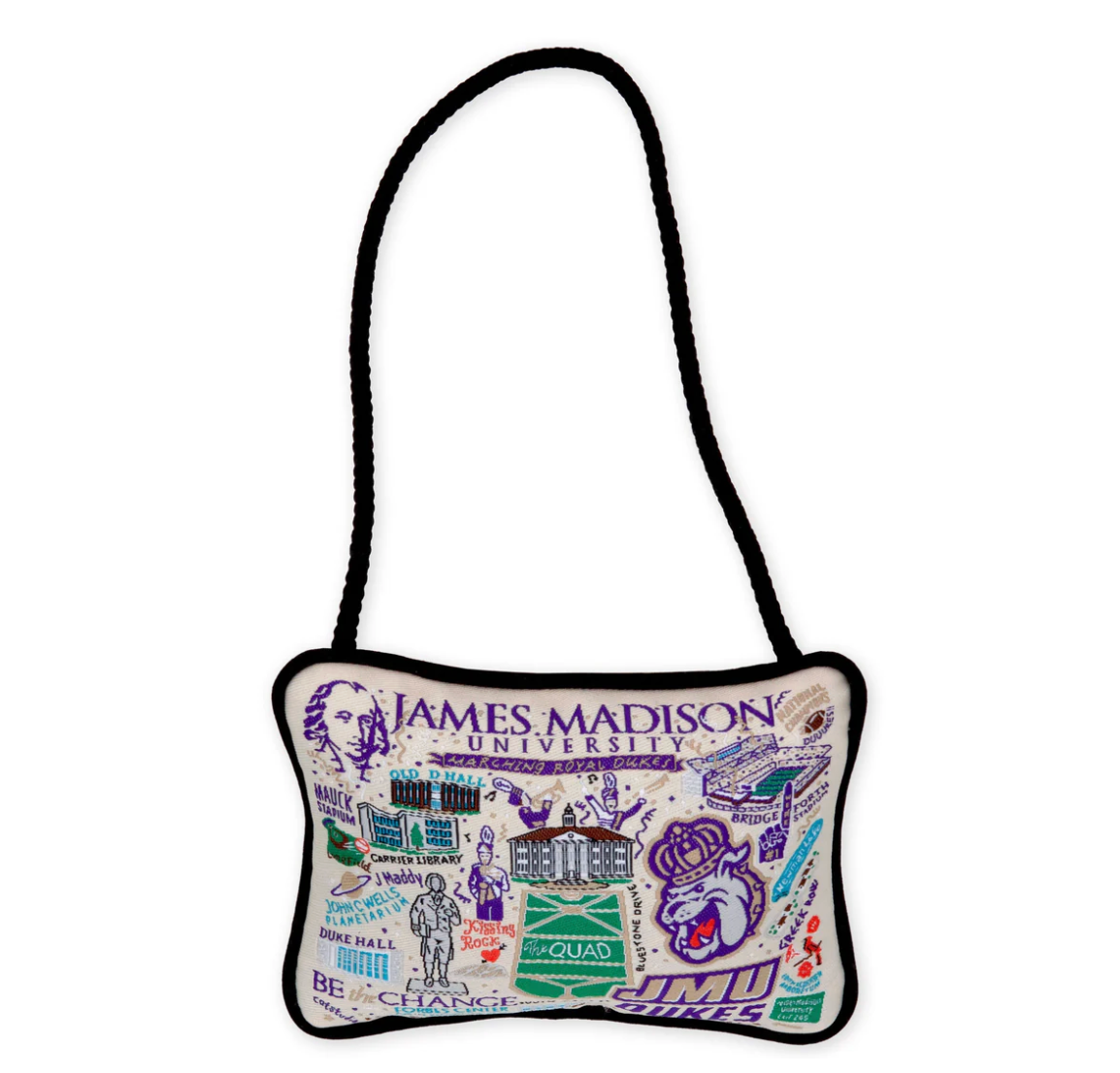James Madison University Mini Pillow Ornament