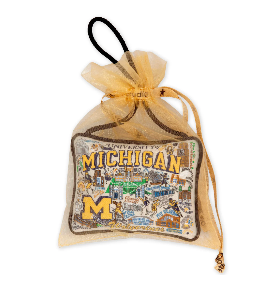 Michigan, University of Mini Pillow Ornament