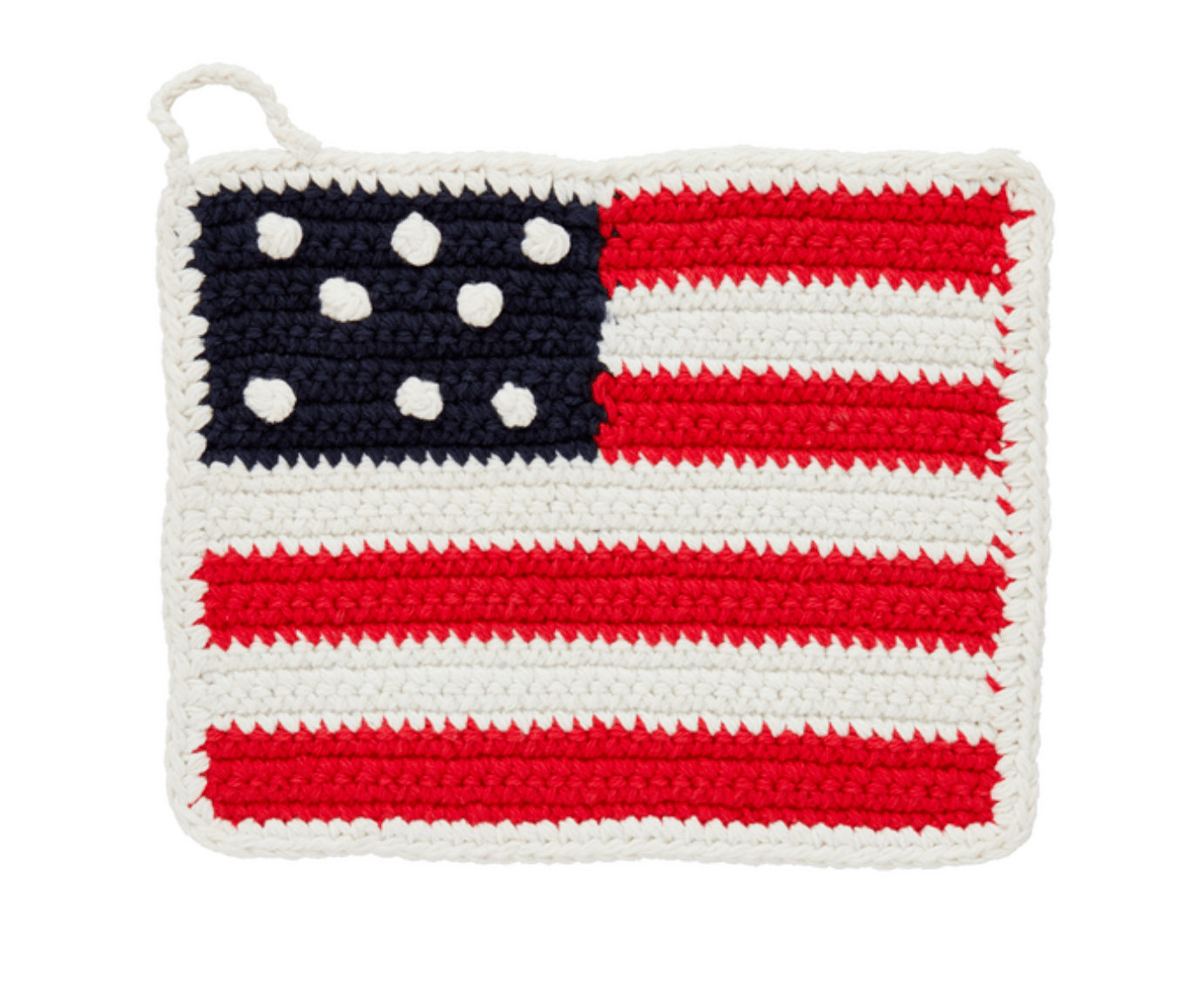 American Flag Crochet Pot Holder - Veranda Cafe & Mercantile