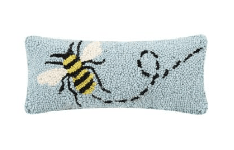 Bee Hook Pillow Small Lumbar - Veranda Cafe & Mercantile