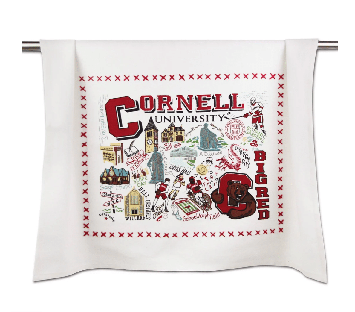 Cornell University Dish Towel - Veranda Cafe & Mercantile