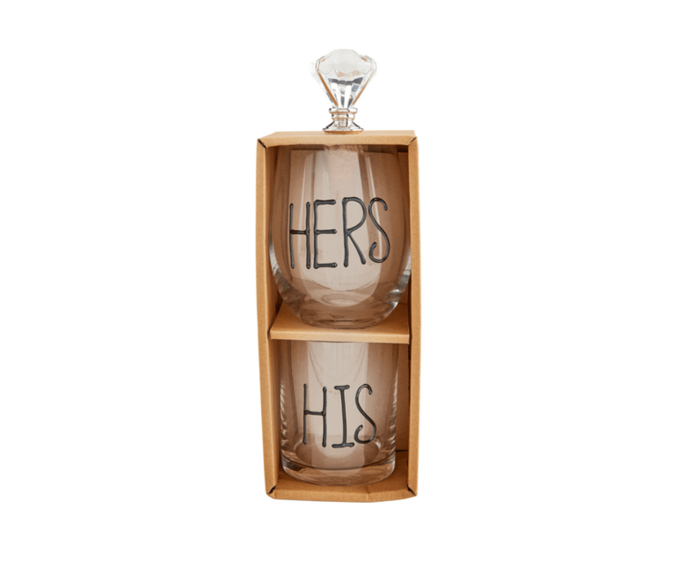 His & Hers Glass & Stopper Sets - Veranda Cafe & Mercantile