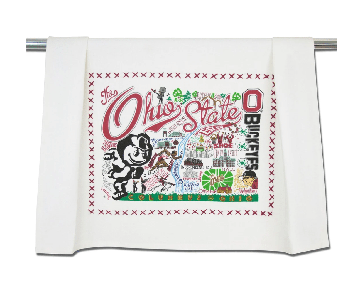 Ohio State University Dish Towel - Veranda Cafe & Mercantile