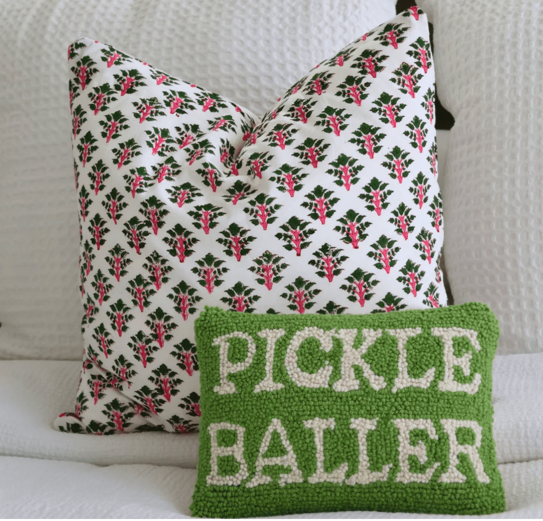 Pickle Baller Hook Pillow - Veranda Cafe & Mercantile