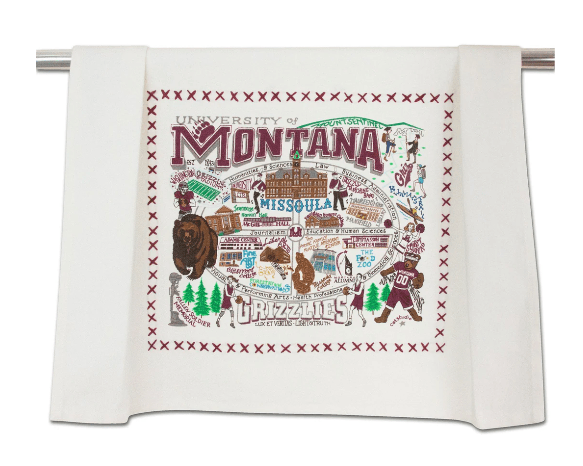 University of Montana Dish Towel - Veranda Cafe & Mercantile
