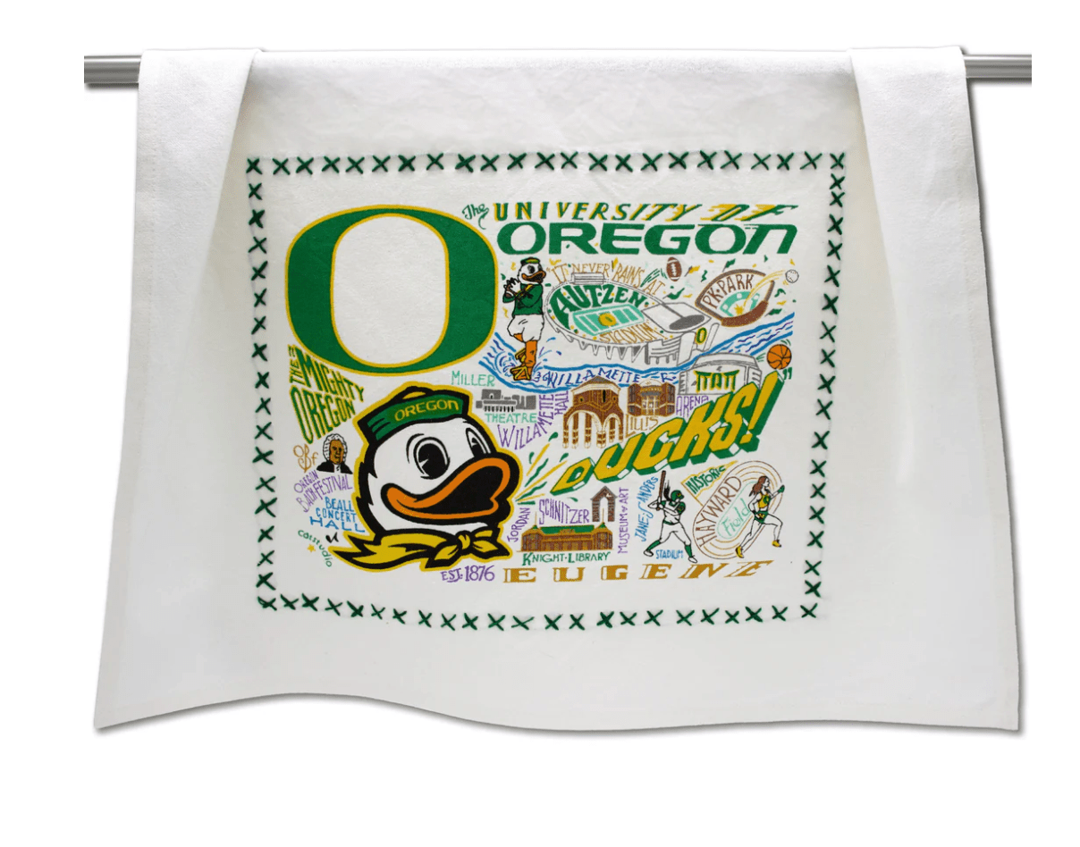 University of Oregon Dish Towel - Veranda Cafe & Mercantile