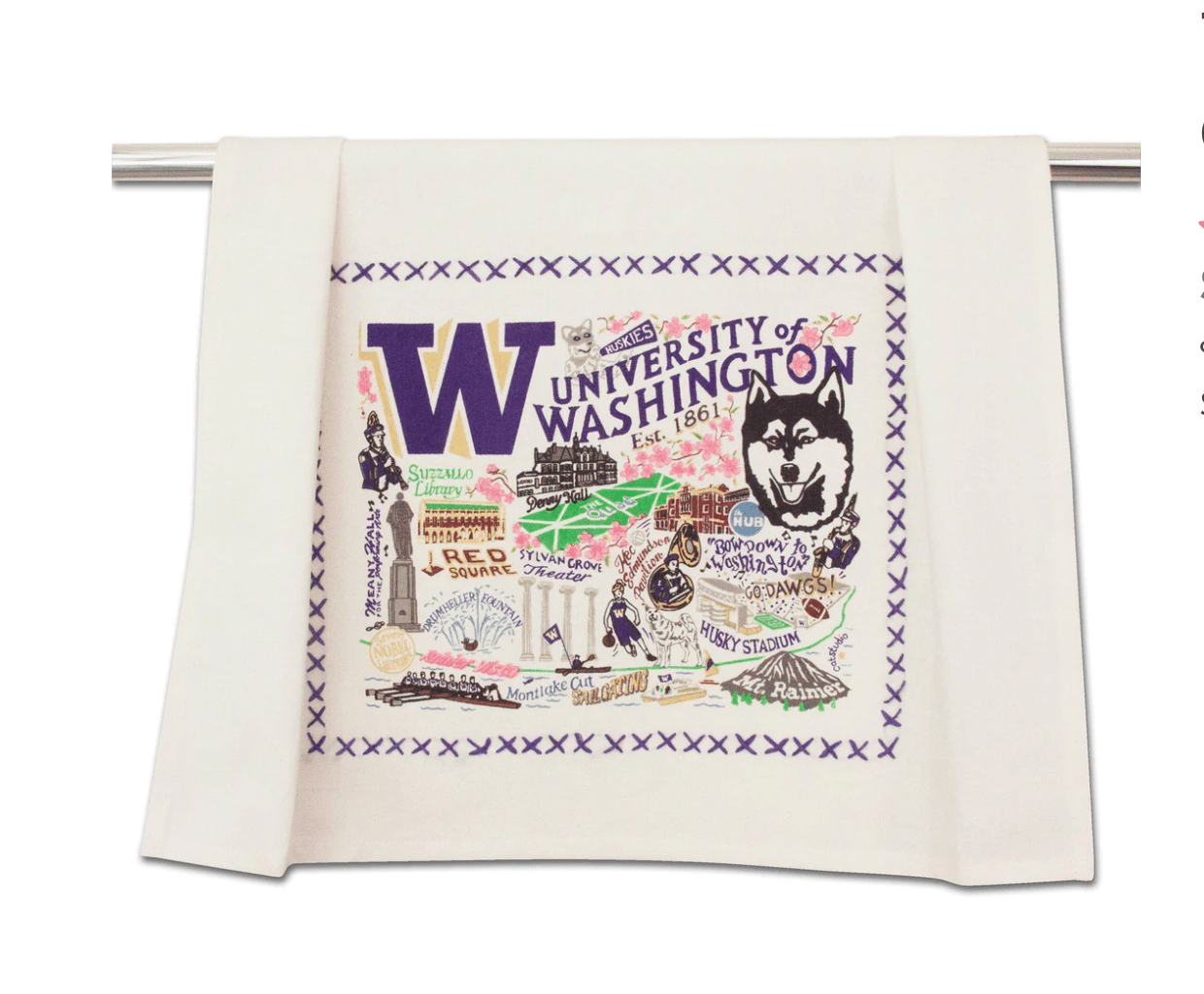 University of Washington Dish Towel - Veranda Cafe & Mercantile