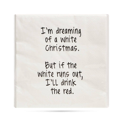 I'm dreaming of a white Christmas Cocktail Napkins