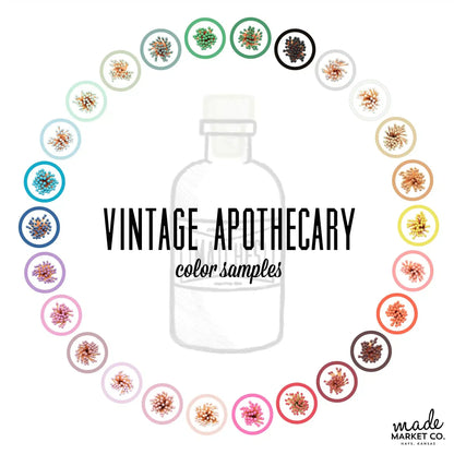 Mini Apothecary Vintage White Matches