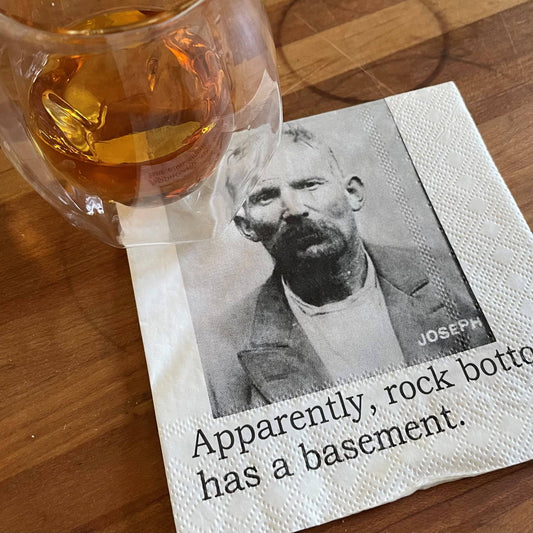 Apparently, rock bottom Cocktail Napkins