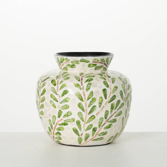 Leaf Pattern Bouquet Vase