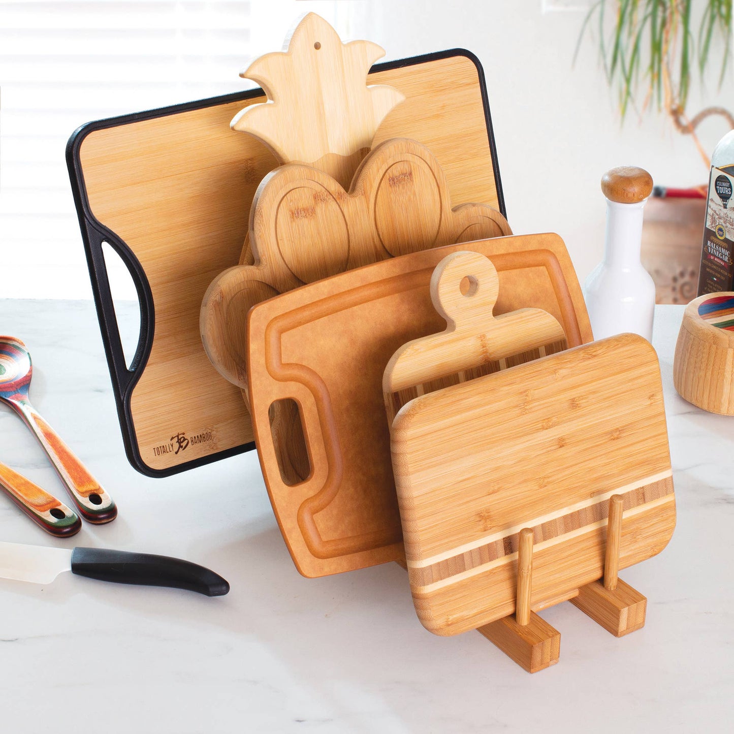 7 Slot Bamboo Rack