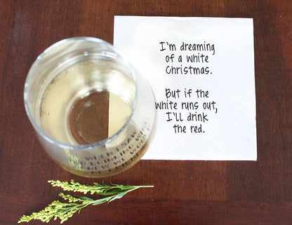 I'm dreaming of a white Christmas Cocktail Napkins
