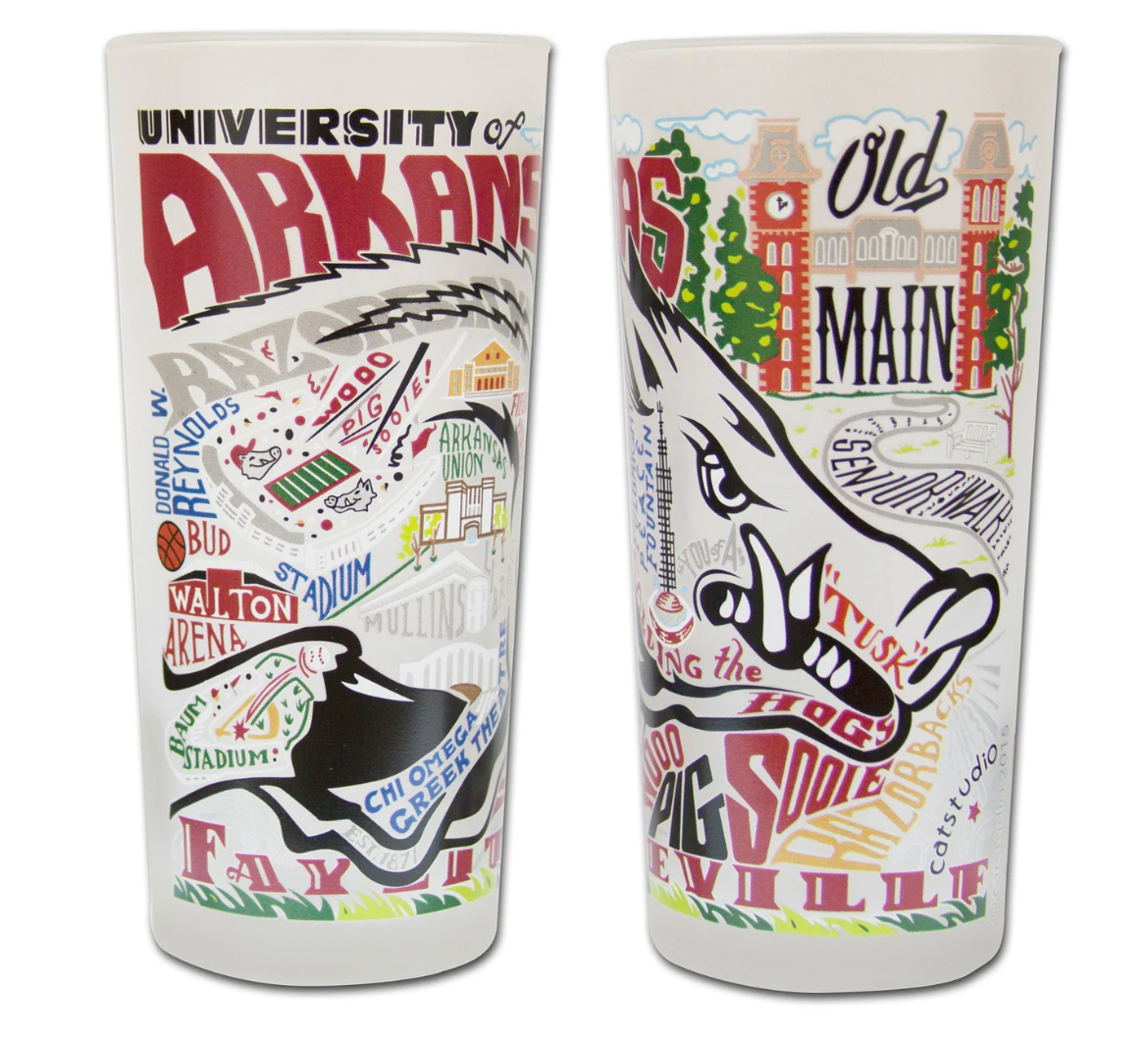 University of Arkansas Drinking Glass Set