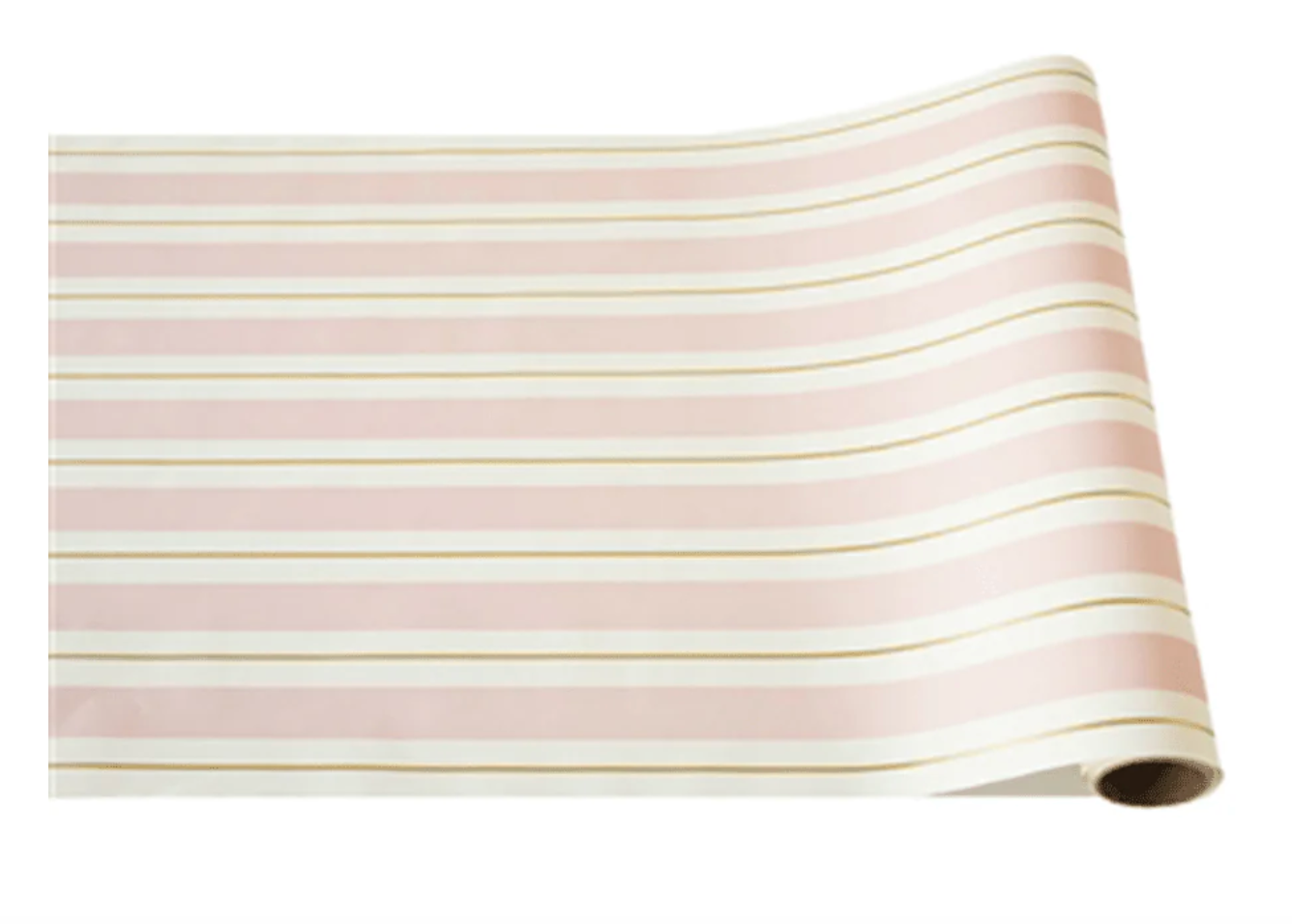 Pink & Gold Awning Stripe Runner