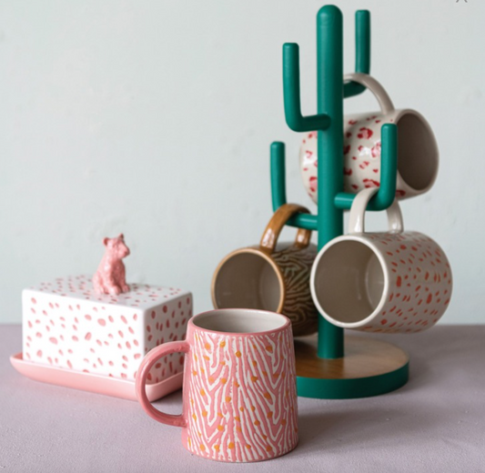 Animal Print Stoneware Mug