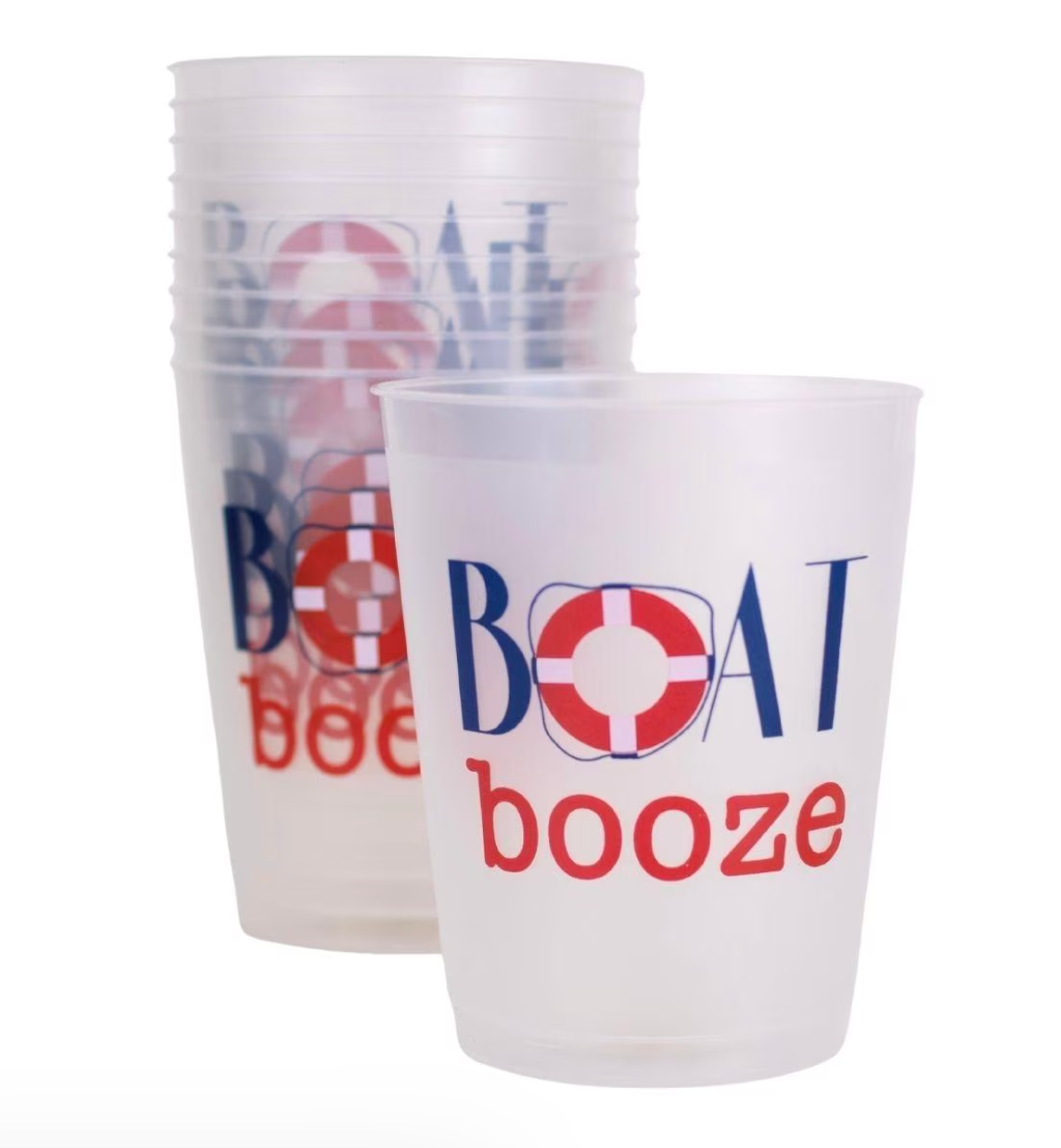 Boat Booze Party Cups - Set of 10