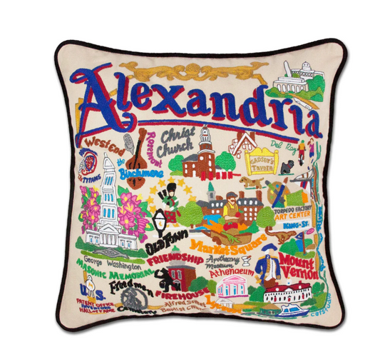 Alexandria Hand-Embroidered Pillow