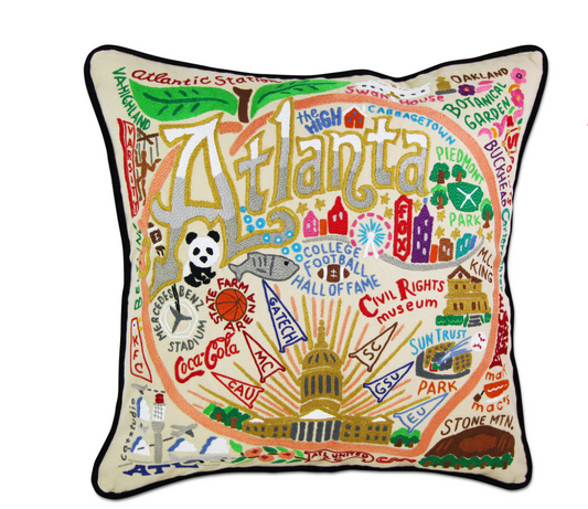 Atlanta Hand-Embroidered Pillow