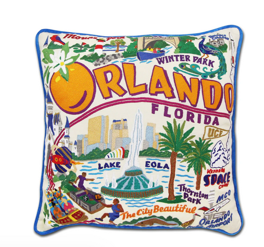 Orlando Hand-Embroidered Pillow