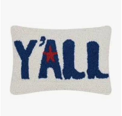 Texas Y'All Boots Hook Pillow