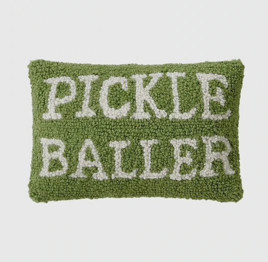 Pickle Baller Hook Pillow