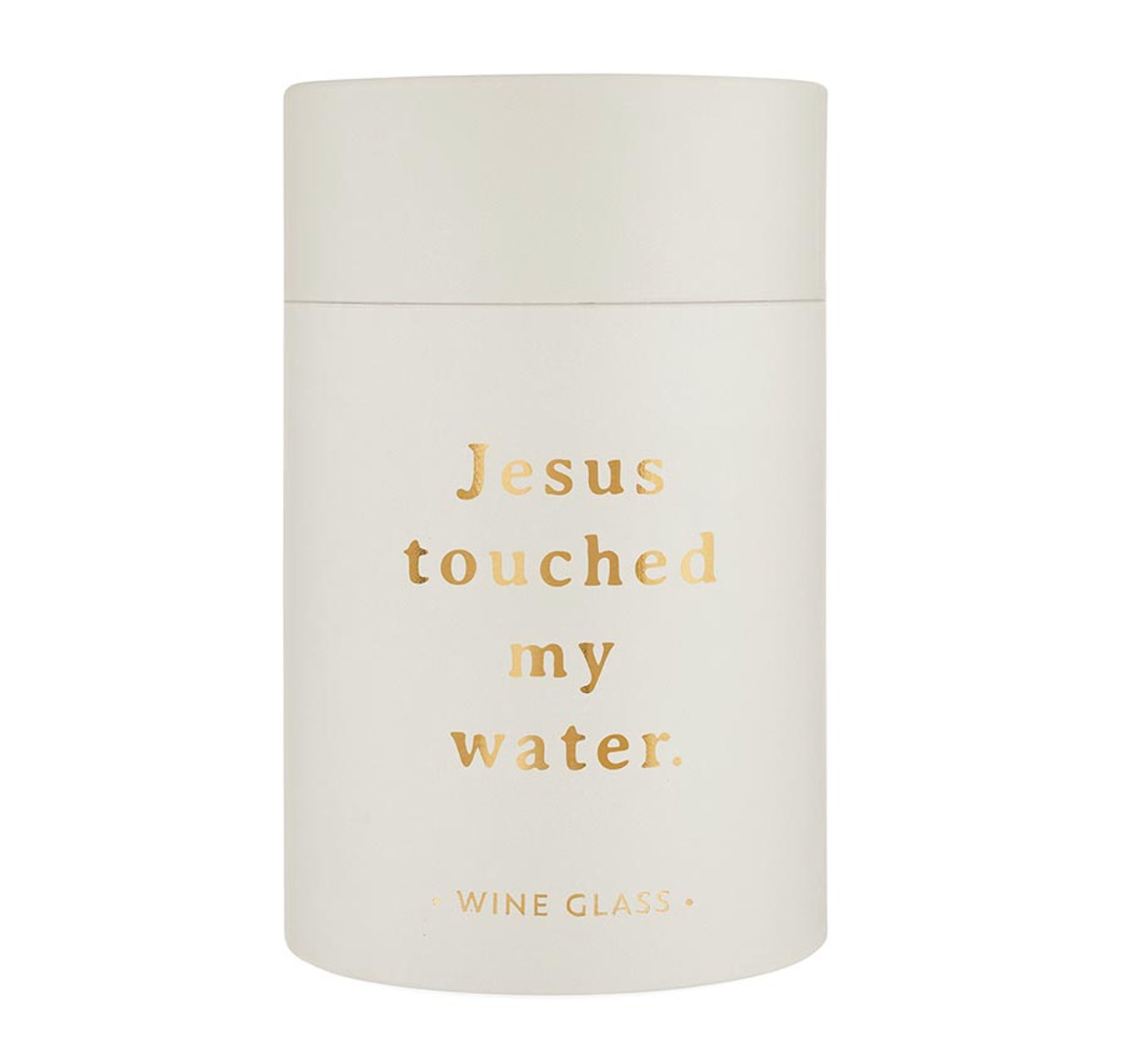 Stemless Wine Glass - Jesus Touched My Water