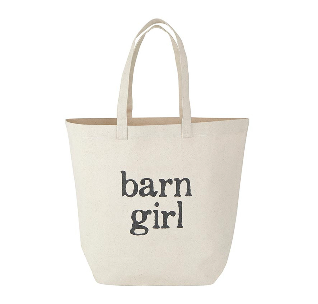 Large Canvas Storage Tote - Barn Girl