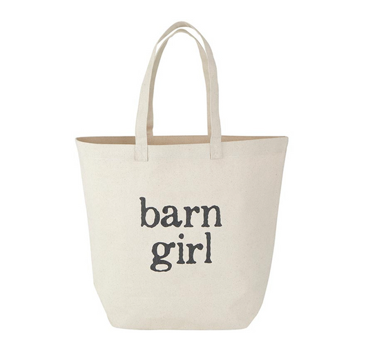 Large Canvas Storage Tote - Barn Girl