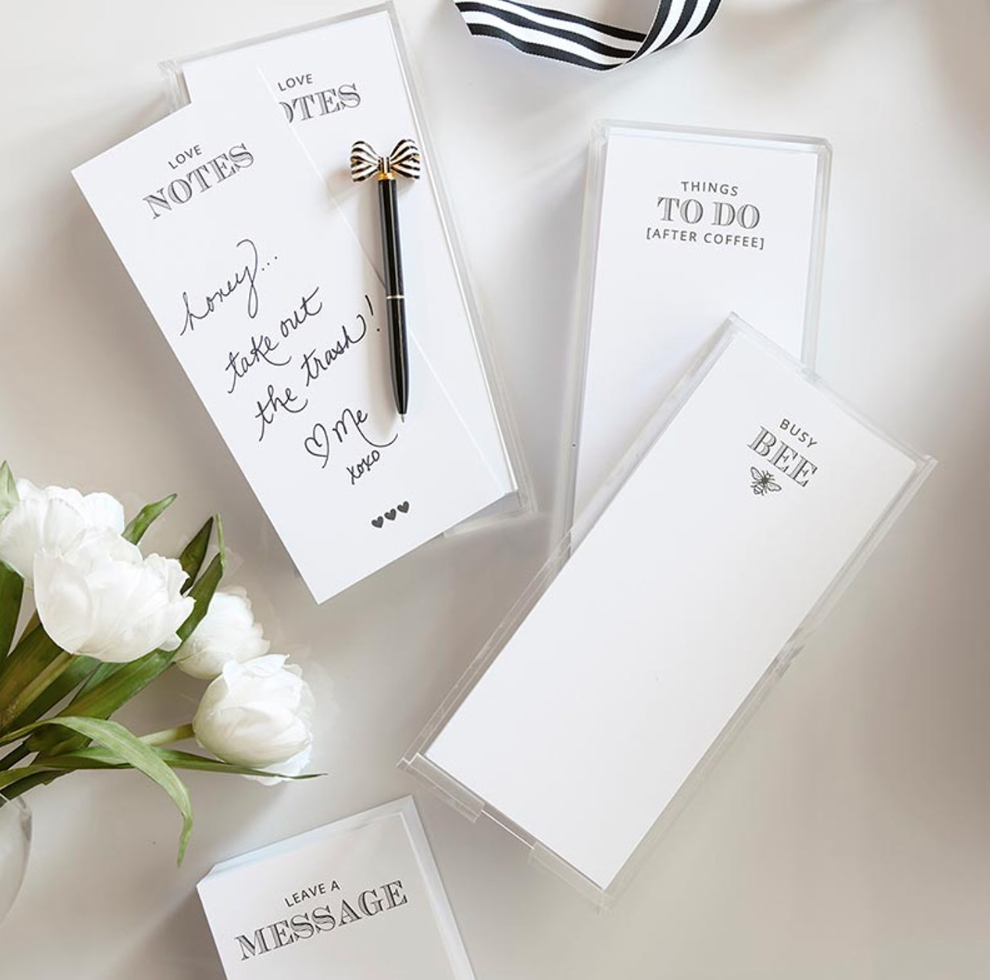 Rectangle Notepaper with Acrylic Tray - Things To Do (After Coffee)