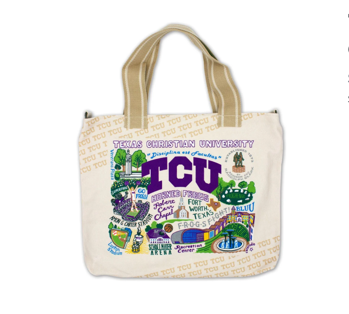 Texas Christian University Collegiate Tote Bag